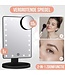 Strex Make-up-Spiegel mit LED-Beleuchtung - 3 Beleuchtungsmodi - 1/10-fache Vergrößerung - 360Â° verstellbar