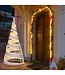 155cm Beleuchteter Kegelbaum Künstlicher Spiralbaum mit 300 warmweißen und 250 kaltweißen LED-Lichtern Beleuchtete Weihnachtsdekoration