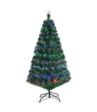 Coast Coast Weihnachtsbaum LED 150/180/210 cm künstliche Fichte mit Glasfaser Farbwechsler grün