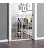 PawHut Selbstschließendes Hundegitter - Doppelt verriegelbares Treppengitter - 68 x 104,1 cm - Weiß