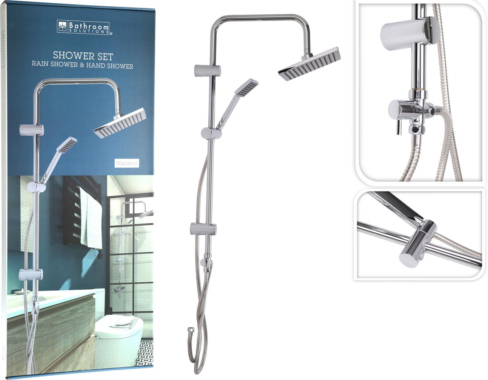 Die freien günstig Kaufen-Bathroom Solutions Regenbrause-Set MIT Handbrause 150cm. Bathroom Solutions Regenbrause-Set MIT Handbrause 150cm <![CDATA[Genießen Sie eine entspannende Dusche mit dem Regenbrause-Set in Chrom. Die Brausegarnitur verfügt über einen stabilen, drehfreien