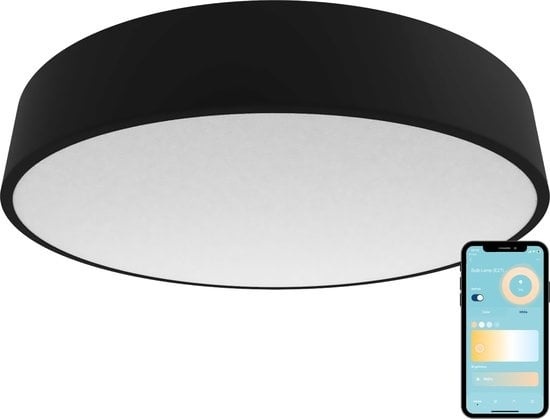 Deckenleuchten günstig Kaufen-Gologi Smart Ceiling Lamp Black - Deckenleuchten - LED RGB - Industrial - Deckenleuchte - Schlafzimmer & Wohnzimmer - Deckenleuchte schwarz - 30cm. Gologi Smart Ceiling Lamp Black - Deckenleuchten - LED RGB - Industrial - Deckenleuchte - Schlafzimmer 