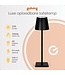 Goliving Tischlampe Wiederaufladbar - Kabellos und dimmbar - Moderne Touch-Lampe - Nachtlampe für das Schlafzimmer - 38 cm - Schwarz