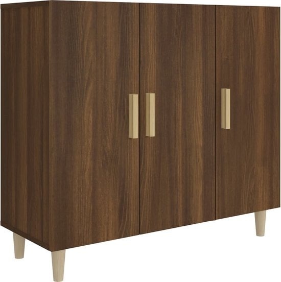 Sideboard Anrichte günstig Kaufen-vidaXL-Anrichte-90x34x80-cm-bearbeitetes-Holz-braun-eiche-farbig. vidaXL-Anrichte-90x34x80-cm-bearbeitetes-Holz-braun-eiche-farbig <![CDATA[Dieses klassische Sideboard ist eine dekorative und praktische Ergänzung für Ihr Zuhause. * Praktisches Material: