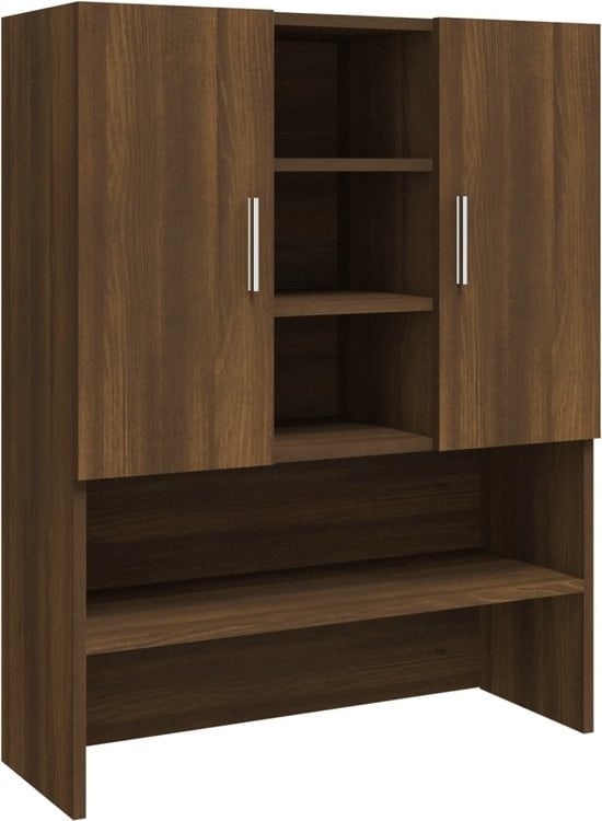 Stk.Braun günstig Kaufen-vidaXL Wäscheschrank-70.5x25.5x90-cm-braun eiche-farbig. vidaXL Wäscheschrank-70.5x25.5x90-cm-braun eiche-farbig <![CDATA[Mit diesem Waschmaschinenschrank können Sie zusätzlichen Stauraum im Bad oder in der Waschküche schaffen und den Platz o