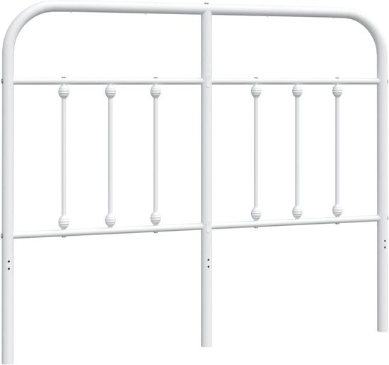 Bett Kopfteil günstig Kaufen-vidaXL-Kopfteil-metall-weiß-120-cm. vidaXL-Kopfteil-metall-weiß-120-cm <![CDATA[Dieses klassische Kopfteil mit trendigem Design verleiht Ihrem Bettgestell einen kompletten Look und passt in jedes Schlafzimmer.   * Robuste Metallkonstruktion: Da