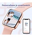 Lunis Smartwatch Damen & Herren Rose Gold / Pink - Apple & Android - Touchscreen