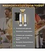 Toivo Kitchen Elektrische Salz- und Pfeffermühle 2 Stück - Inkl. 8 AA-Batterien - Silber - Einstellbares Mahlwerk - Küchenutensilien - Gewürzmühle - Salz- und Pfefferstreuer