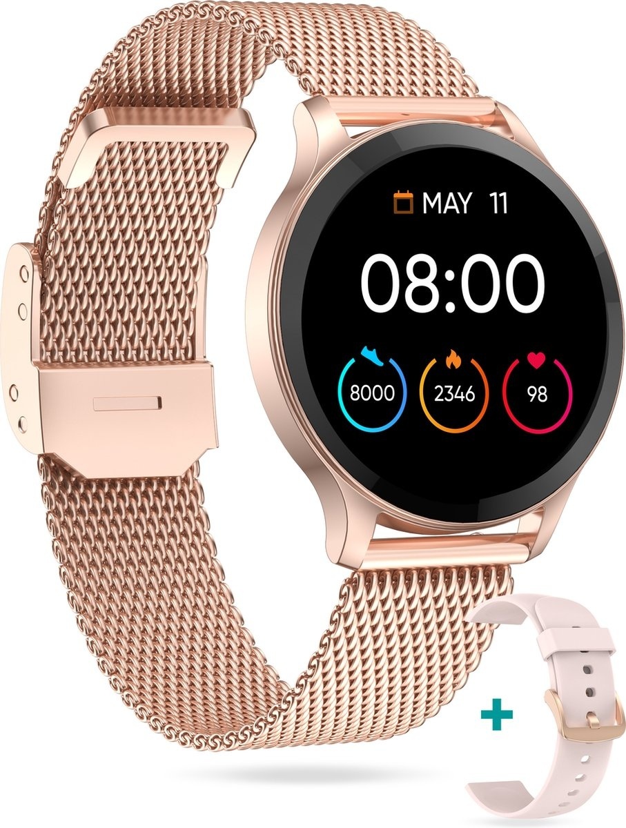 FITAGE Sportuhr - Smartwatch - Schrittzähler - Pink