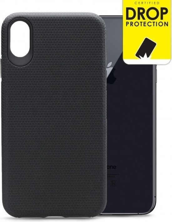 Phone Case günstig Kaufen-Apple iPhone XS Max Case - My Style - Tough Series - Hartplastik-Rückseite - Schwarz - Geeignet für Apple iPhone XS Max. Apple iPhone XS Max Case - My Style - Tough Series - Hartplastik-Rückseite - Schwarz - Geeignet für Apple iPhone X