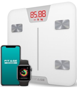 Fit Age FITAGE Smart Scale mit 17-facher Körperanalyse - FITAGE App - Schwarz