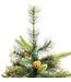 vidaXL-Künstlicher Weihnachtsbaum-mit-Scharnieren-und-Tannenzapfen-210-cm