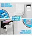 Strex WC-Rollenhalter mit Ablage - Schwarz - Selbstklebend / Bohren / Kein Bohren - WC-Rollenhalter - Toilettenpapierhalter