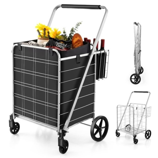 CART/30 günstig Kaufen-Küste faltbar Einkaufswagen Einkaufswagen für schwere Nutzung wasserdichtes Futter Kapazität von 126 L Portable Tool Cart. Küste faltbar Einkaufswagen Einkaufswagen für schwere Nutzung wasserdichtes Futter Kapazität von 126 L