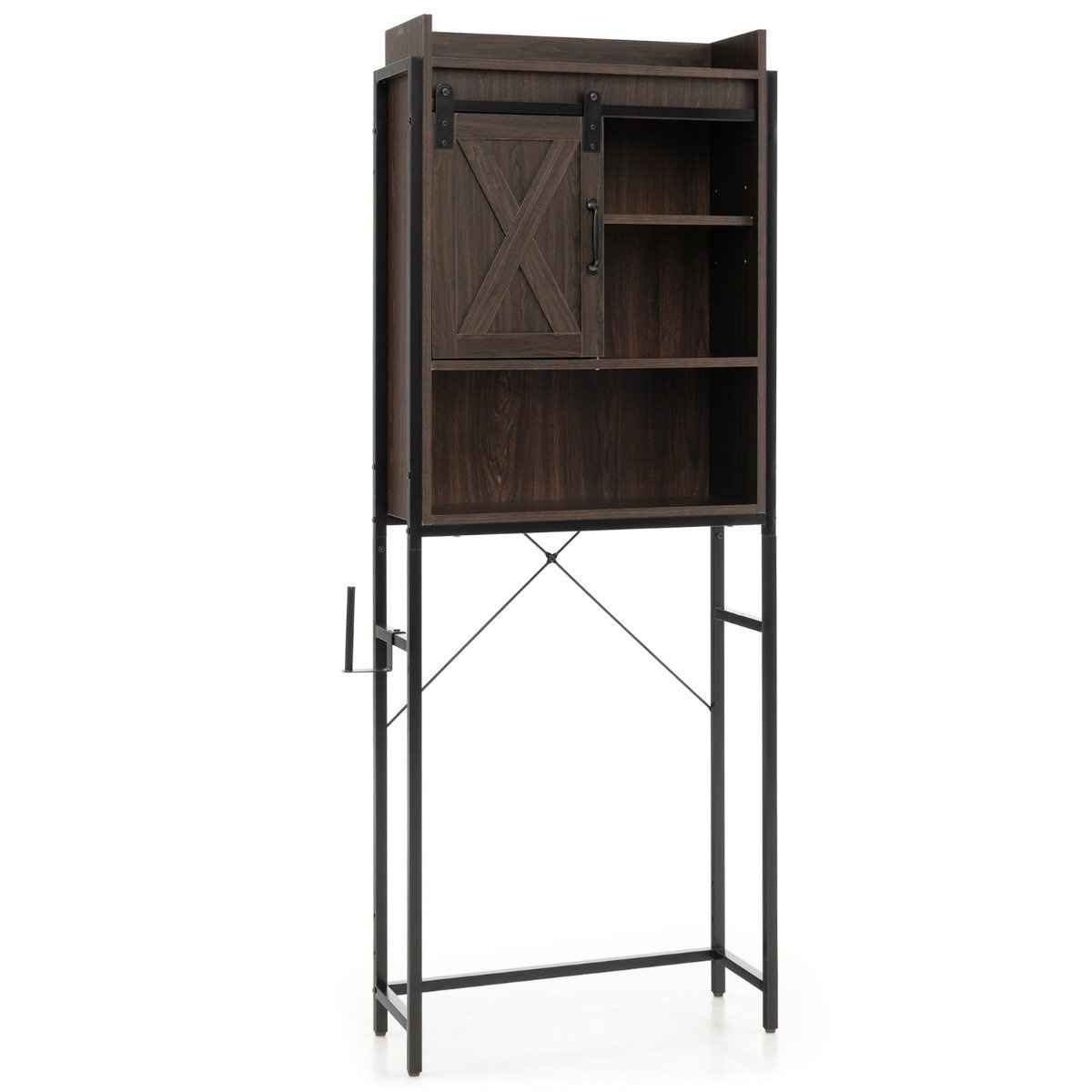 0783501363514 - Costway Free -Standtoilettenschrank Badregal mit verstellbaren Fächern rustikal braun 0783501363514 - Costway Free -Standtoilettenschrank Badregal mit verstellbaren Fächern rustikal braun