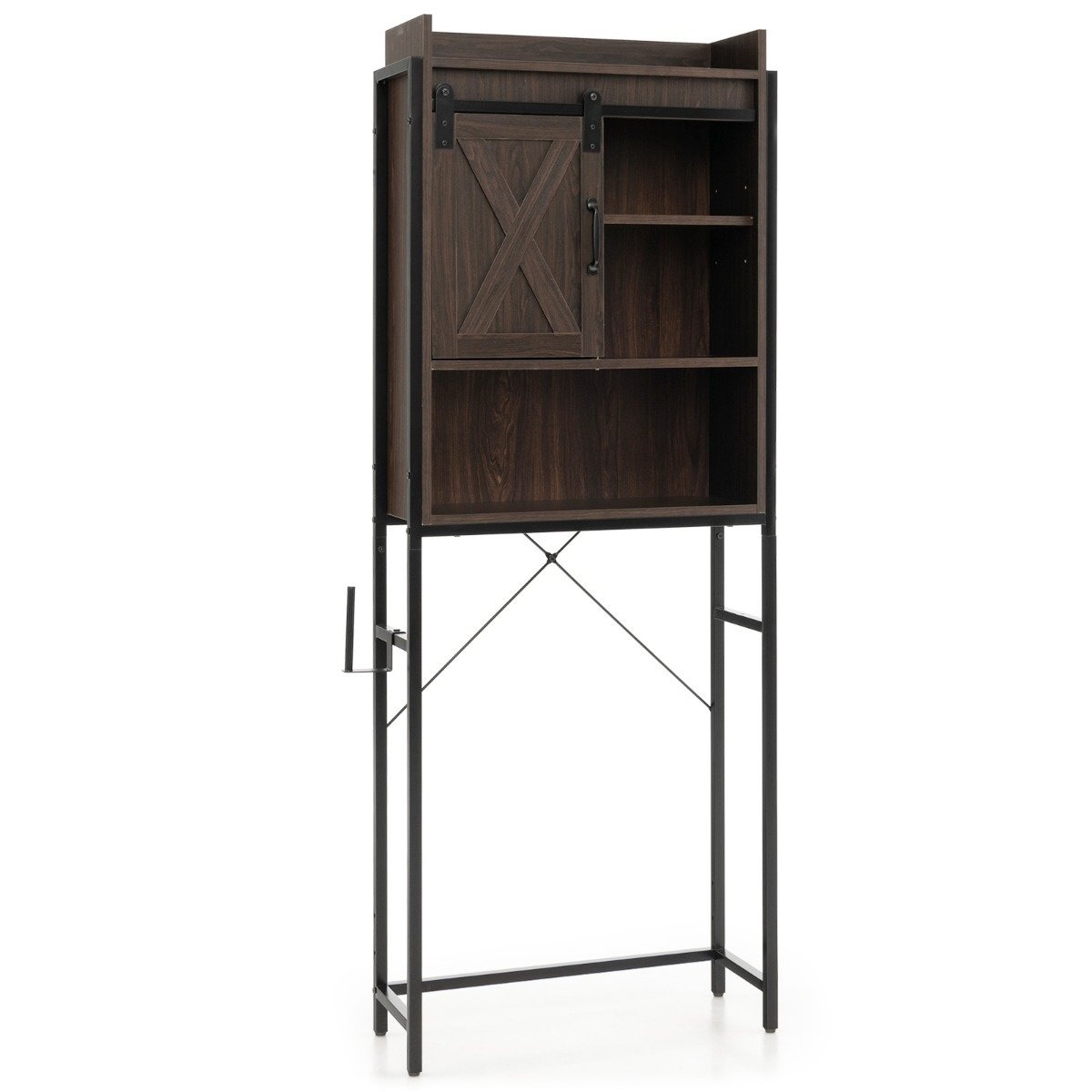 To Coast günstig Kaufen-Coast Free -Standtoilettenschrank Badregal mit verstellbaren Fächern rustikal braun. Coast Free -Standtoilettenschrank Badregal mit verstellbaren Fächern rustikal braun <![CDATA[Bringen Sie Ordnung in Ihr Badezimmer mit diesem Stauschrank über 