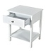 Coast Nachttisch 2-stufiges Nacht-Sideboard moderner Nachttisch mit Schublade weiß