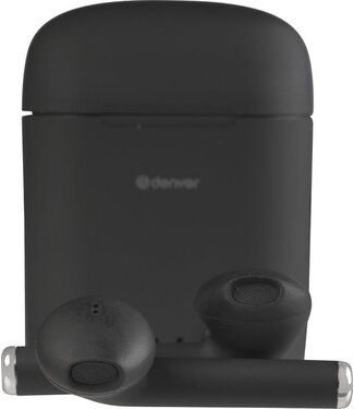 Denver Denver TWE-46 - Ohrhörer - Drahtlos - Drahtlose Ohrhörer - Bluetooth - mit Ladeetui - Freisprecheinrichtung - Sport - Headset - In-Ear - Bluetooth 5.0 - Schwarz