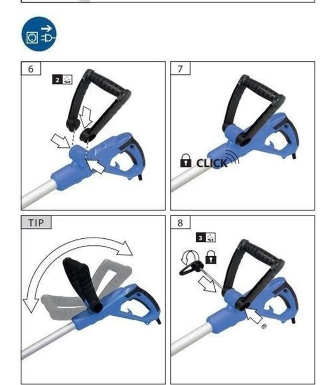 BWare Güde Elektrische Unkrautbürste / Fugenreiniger 400W 340 x