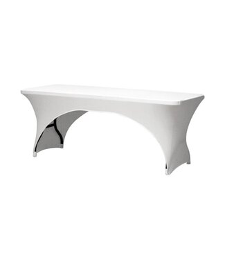 Perel Perel Abdeckung für rechteckigen Tisch - gebogen - Weiß