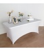 Perel Abdeckung für rechteckigen Tisch - gebogen - Weiß