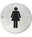 Lowander Edelstahl-Türschild Toilette - Damen