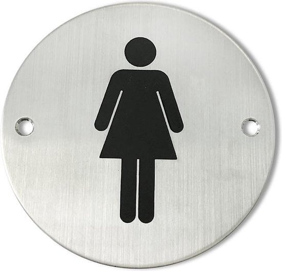 Schwerkraftinduktion,Universelle günstig Kaufen-Lowander Edelstahl-Türschild Toilette - Damen. Lowander Edelstahl-Türschild Toilette - Damen <![CDATA[Dieses Lowander-Türschild für eine Toilette, ein Badezimmer oder einen Waschraum zeigt auf universelle Weise an, dass es sich um eine Damento