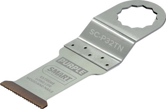 RP SMA günstig Kaufen-SMART Blades Supercut & Vecturo Purple - Multitool Sägeblatt Bi-Metall - 32x51mm. SMART Blades Supercut & Vecturo Purple - Multitool Sägeblatt Bi-Metall - 32x51mm <![CDATA[Merkmale * Gebogene Backen ermöglichen eine bessere Anpassung an