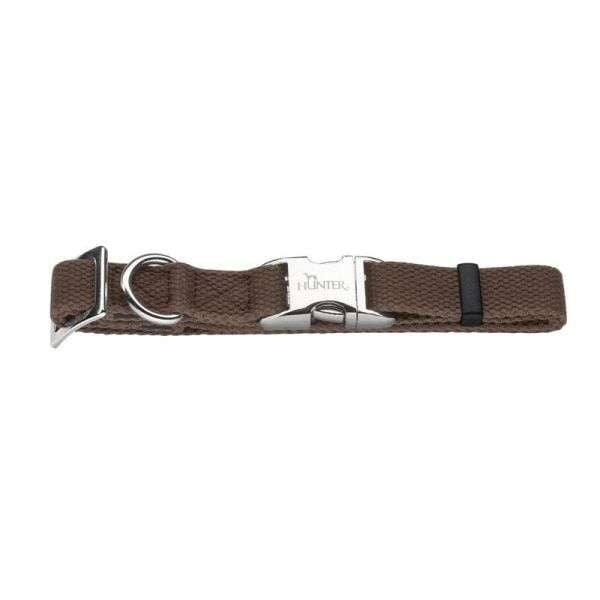 Mate X günstig Kaufen-Hunter Hundehalsband Baumwolle ALU-Strong, braun Größe. S/15. Hunter Hundehalsband Baumwolle ALU-Strong, braun Größe. S/15 <![CDATA[Hochwertige Verarbeitung. Der Halsausschnitt besteht aus robustem, aber leichtem Baumwollmaterial. Der 