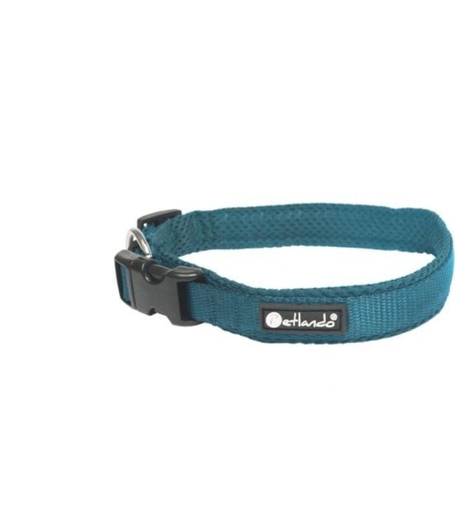 Hundehalsband Petlando Mesh Collar XXS Petrol 30-35cm