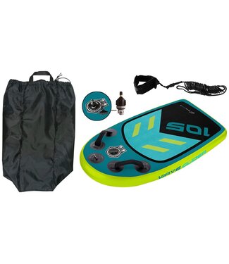 Koopman XQ Max bodyboard - 105 x 60 x 10 cm - Grün / Blau / Schwarz