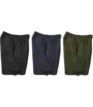 Generic Shorts mit Gummizug in der Taille navy blau Größe XXXXL