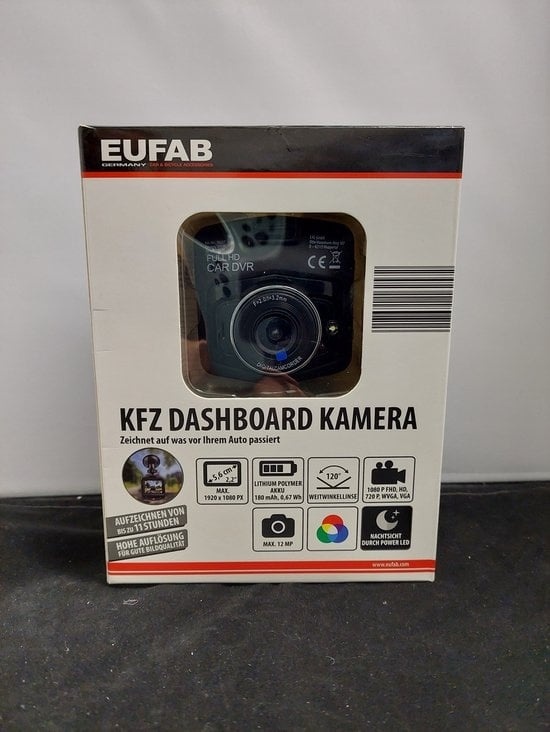 Kamera  günstig Kaufen-Eufab Armaturenbrett Kamera. Eufab Armaturenbrett Kamera <![CDATA[Einfache und schnelle Montage, Lieferung ohne SD-Karte TFT-IPS-Display inkl. Kamera einfach per Steckverbindung, jederzeit abnehmbar Hohe Auflösung und gute Bildqualität Nachtsichtfunktio