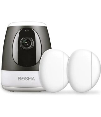 Bosma Bosma - XC-G-2DS - WiFi - Sicherheitsset mit Hub und Fenster-/Türsensoren - 1080P Full HD