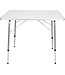 Garten Campingtisch - verstellbar - klappbar - 80x60x69cm - Weiß