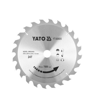 YATO YATO Kreissägeblatt Ø235 mm - 24T - Innendurchmesser 25,4 mm