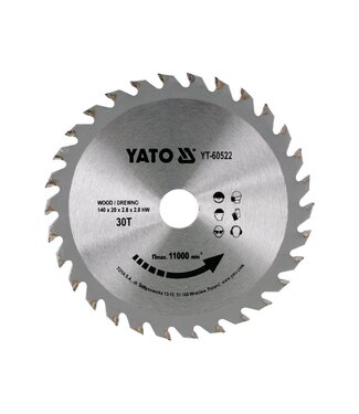 YATO YATO Kreissägeblatt Ø140 mm - 30T - Innendurchmesser 20 mm