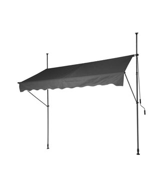 Pro Garden Pro Garten-Sonnenschirm - 250 x 120 cm - Grau