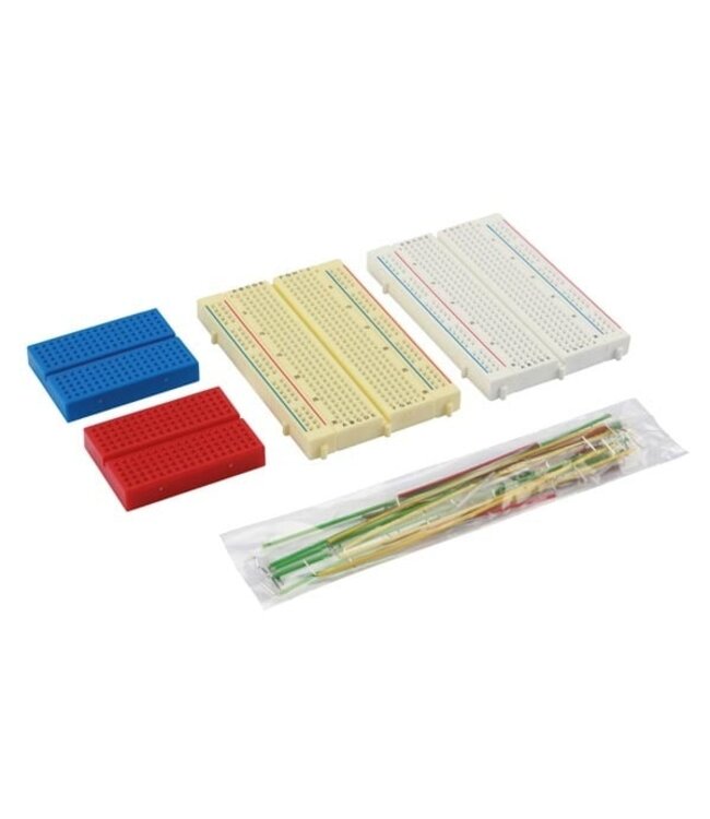 Velleman Set von Mini-Breadboards und Drahtbrücken