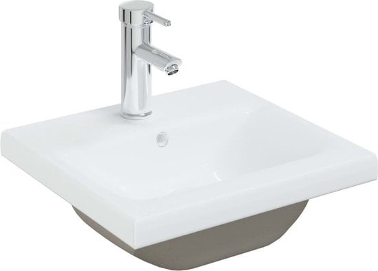 Badezimmer günstig Kaufen-vidaXL Einbauspüle-mit-Wasserhahn-42x39x18-cm-Keramik-weiß. vidaXL Einbauspüle-mit-Wasserhahn-42x39x18-cm-Keramik-weiß <![CDATA[Dieses Einbaubecken ist eine schicke und zeitlose Ergänzung für jedes Badezimmer, jede Toilette usw. Das 