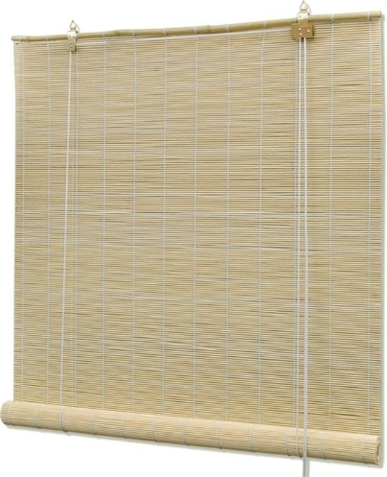 vidaXL Rollvorhang-100x160-cm-Bambus-natürlich