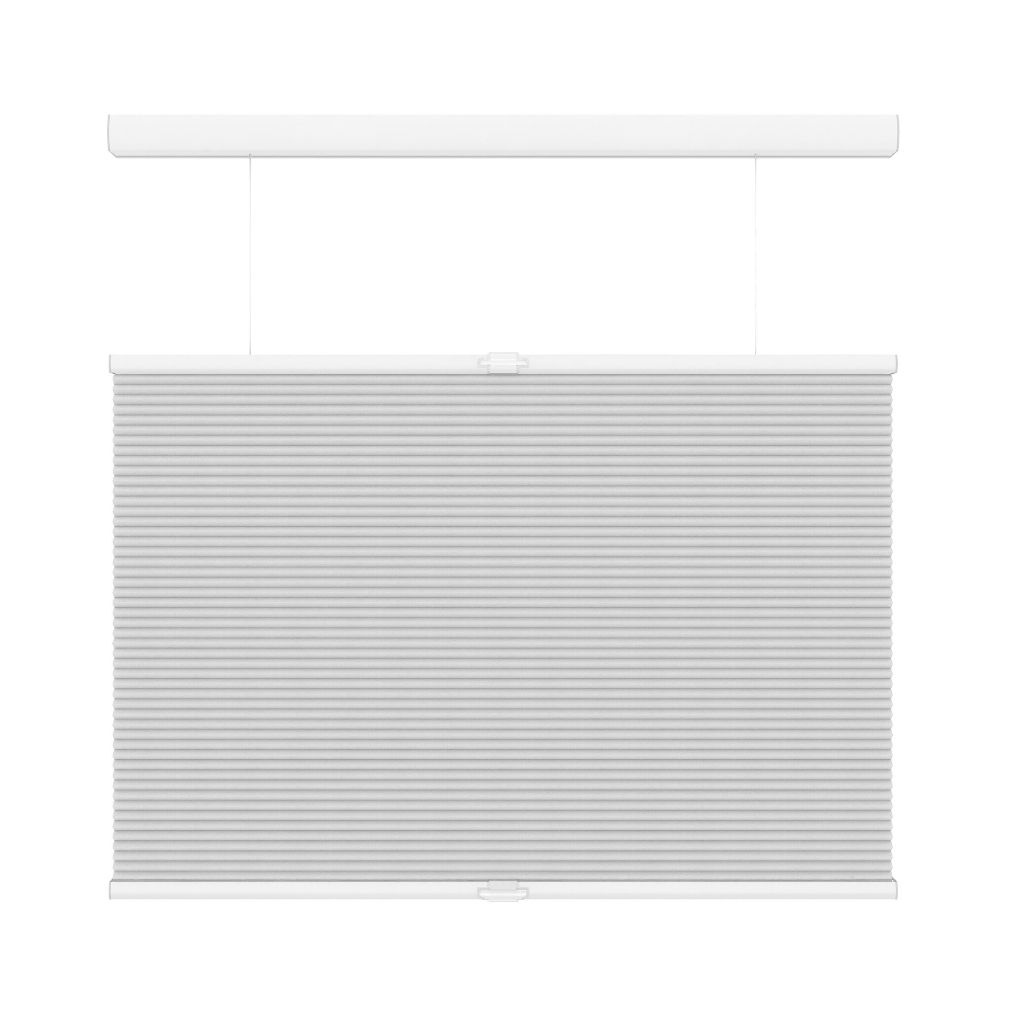 GAMMA Plissee-Vorhang - Schnurlos - Transluzent - Weiß - B140 x H180 cm