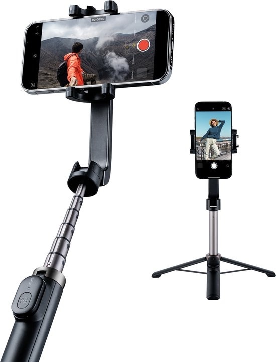 Fernbedienung,Bluetooth günstig Kaufen-ShiftCam TravelPod Selfie-Selfie-Stick und Stativ - 360° schwenkbar - 3 Höhenstufen - Bluetooth-Fernbedienung - schwarz. ShiftCam TravelPod Selfie-Selfie-Stick und Stativ - 360° schwenkbar - 3 Höhenstufen - Bluetooth-Fernbedienung - sc