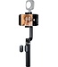 ShiftCam TravelPod Selfie-Selfie-Stick und Stativ - 360° schwenkbar - 3 Höhenstufen - Bluetooth-Fernbedienung - schwarz