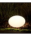 Garten Lichter Atmosphärische Lampe Oval 28 Cm Rgb geführt 2w 12v Weiß