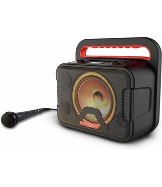 Motorola Motorola Sound Wireless Speaker - ROKR 810 - 40 Watt - Schwarz - Bluetooth 5.0 - LED - Karaoke-Mikrofon - Wasserdicht
