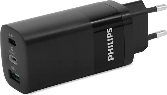 USB 8 günstig Kaufen-Philips Wandladegerät - DLP2681/12 - 1x USB-A - 2x USB-C - Schnellladung - 65 Watt. Philips Wandladegerät - DLP2681/12 - 1x USB-A - 2x USB-C - Schnellladung - 65 Watt <![CDATA[Dieses Philips Wandladegerät mit einer Ausgangsleistung von 65 Watt 