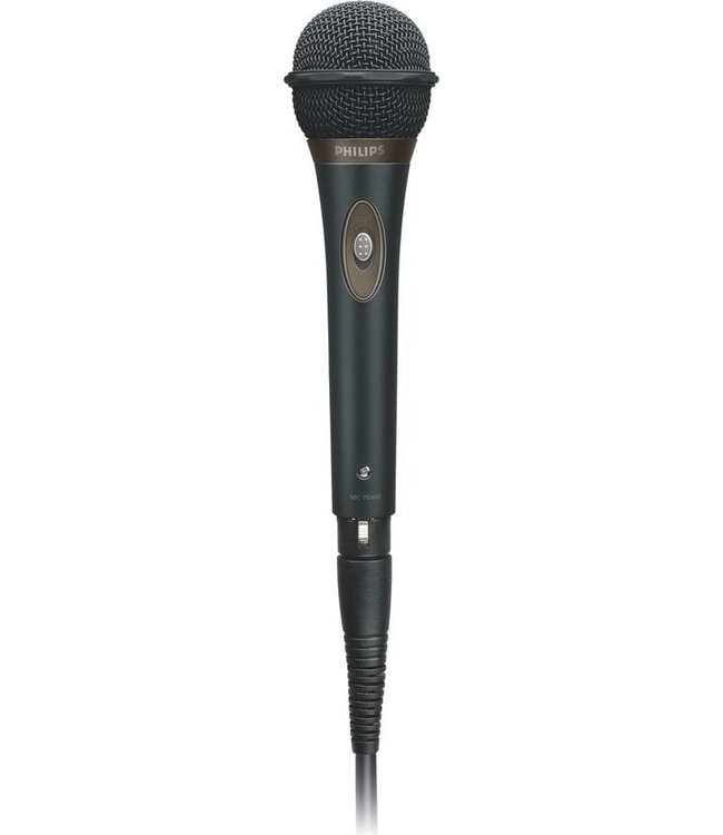 Philips SBCMD650 Mikrofon - 5m Kabel - Karaoke - Schwarz