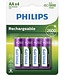 Wiederaufladbare Philips AA-Batterien