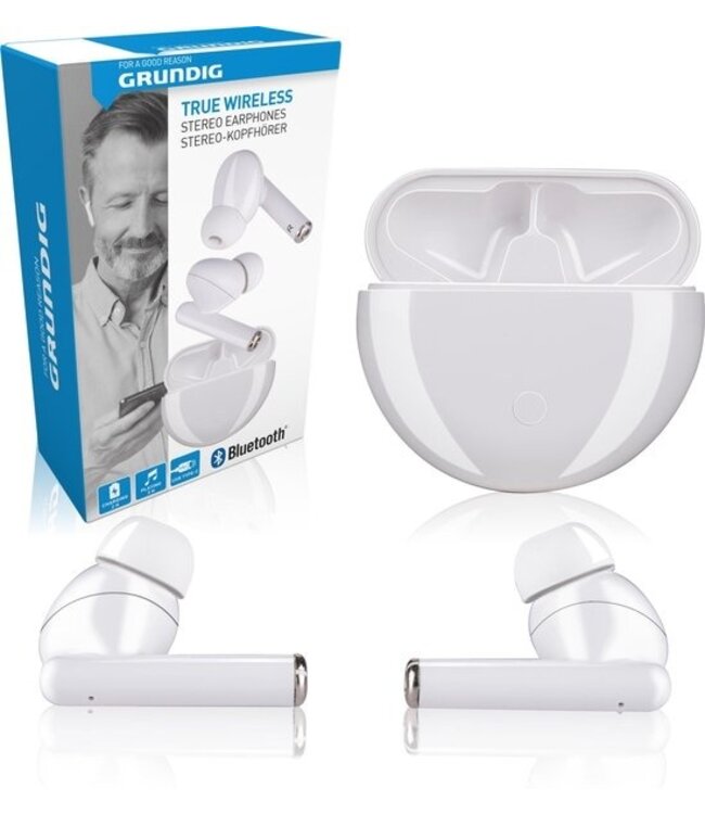 Grundig Ohrhörer - Drahtlos - Bluetooth - mit Mikrofon - Weiß